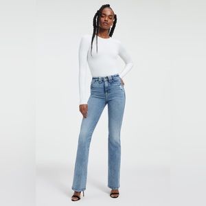 Good American Blue Boot Cut Jeans